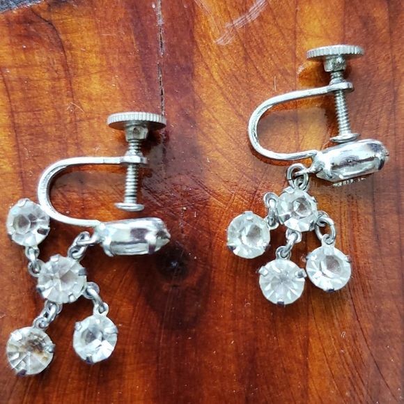 Brooch Coat Pin and Earrings - Picture 4 of 4